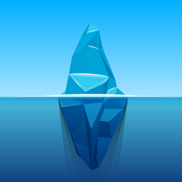 istock Creative vector illustration of under water antarctic ocean iceberg. Art design infographic template. Hidden danger of global warming of Abstract concept graphic for business metaphor polar element 1008702886