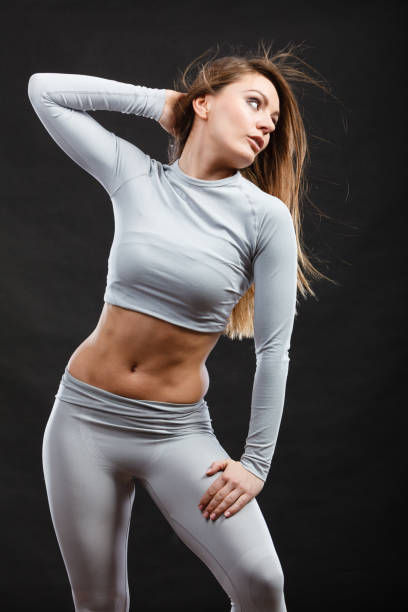 istock Sporty woman wearing thermoactive underwear. 1008703056