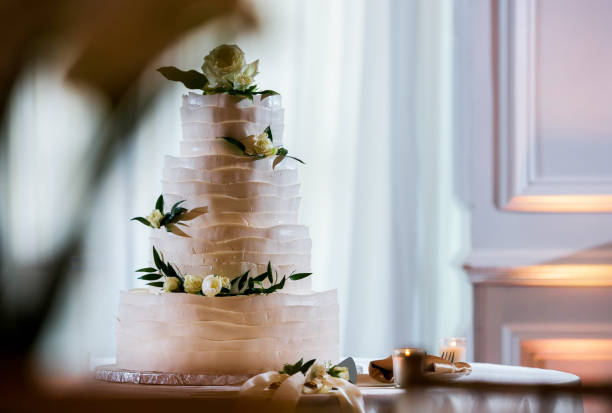istock Decorative Large Tall Fancy Wedding Cake (Click for more) 1008712176