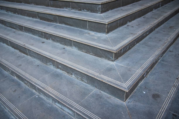 istock Perspective of black granite staircase.Thailand. 1008738822