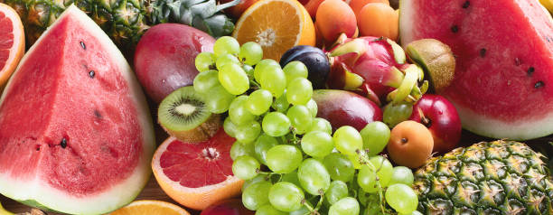 istock Healthy organic fruits background 1008755516