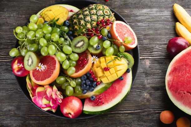istock Fresh  fruits and berries platter 1008755652