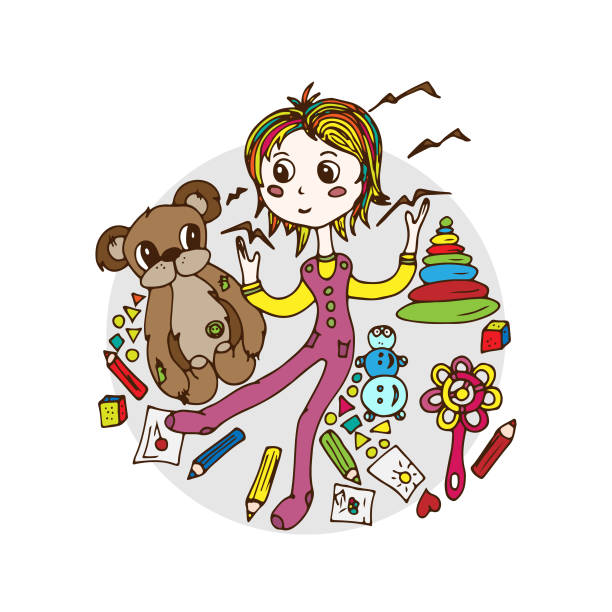 Baby Using Rattle Cartoon 190+ Cartoon Baby Rattle Pictures Illustrations, Royalty-Free Vector ...