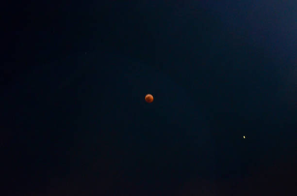 The Blood Moon. stock photo