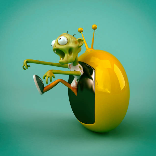 istock Zombie and media - 3D Illustration 1008816156