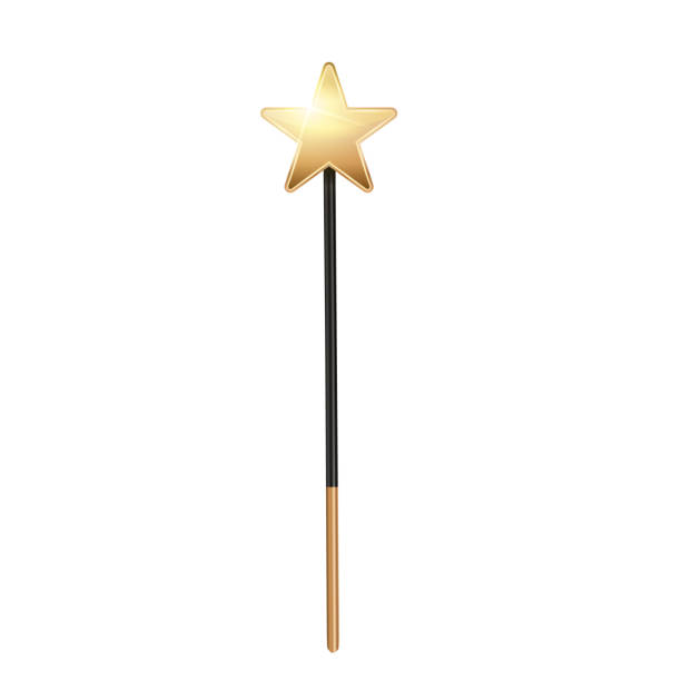 istock Creative vector illustration of miracle magical stick with sparkle isolated on transparent background. Art design wizard wand tool glow. Abstract concept graphic stars, lights, energy element 1008822662