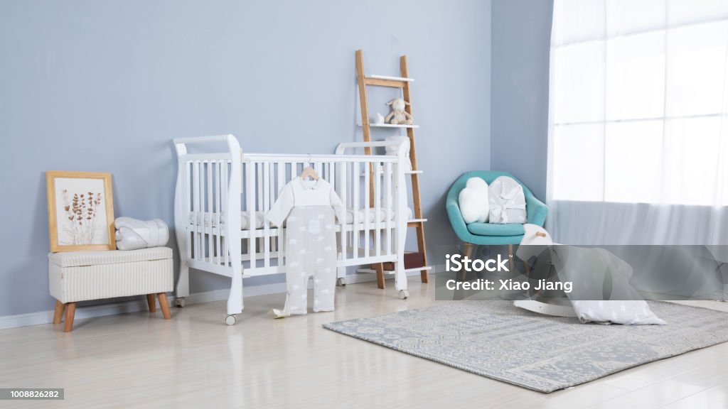Beautiful interior of child's room Baby - Human Age Stock Photo