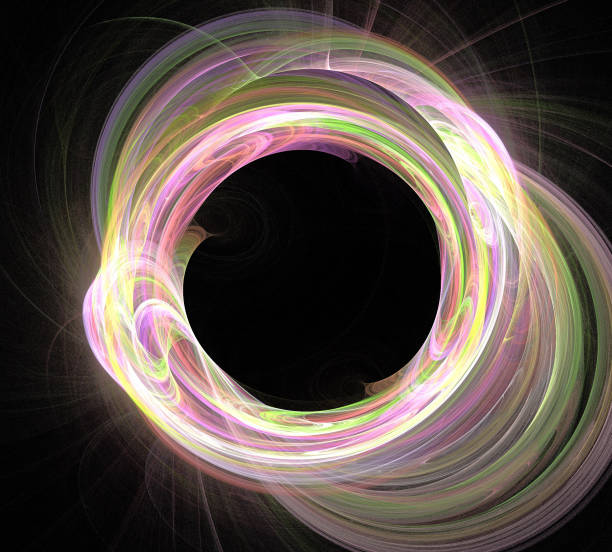 istock image of one Digital Fractal on Black Color 1008831256