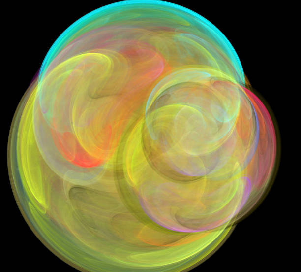 istock image of one Digital Fractal on Black Color 1008831740