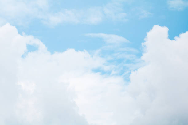 istock Soft clouds in blue sky in summer day. 1008837568