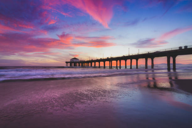 istock Stunning Sunset at Manhattan Beach Pier 1008848604