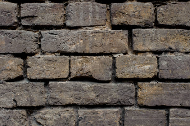 istock Shabby grey exterior wall with lines of concrete 1008852092