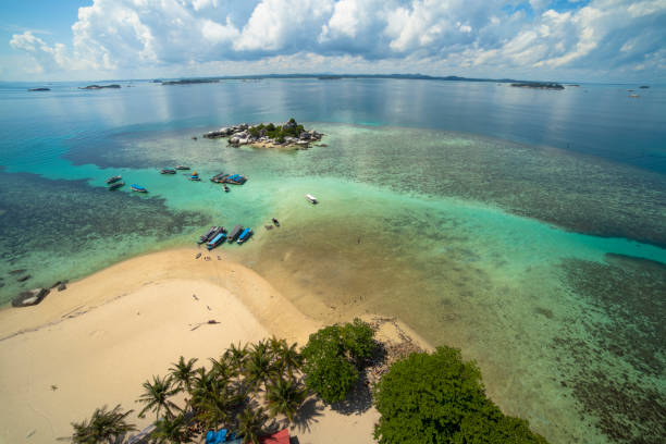 istock Belitung's Beach - the view upon the lighthouse 1008866806