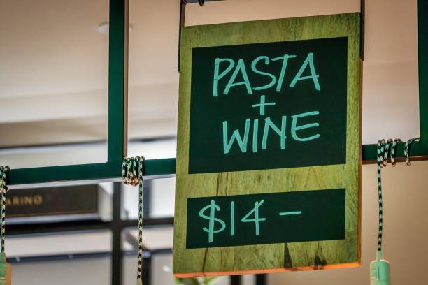 istock Pasta and wine for fourteen dollars sign 1008870464