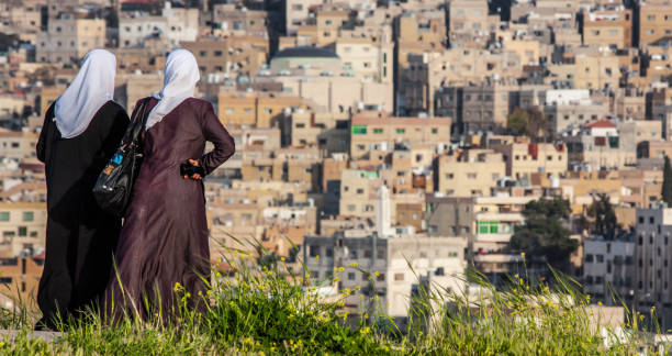 Amman, Jordan - the capital of Jordan is a city a pleasant mix of history and modernity. Here in particular the Old Town seen from the Citadel