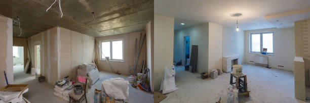 istock Steps from construction of a new modern extension 1008875828