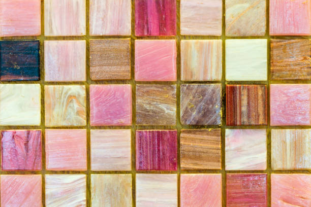 istock Ceramic tiles. Beige mosaic ceramic tiles for kitchen or bathroom wall or floor. 1008885512