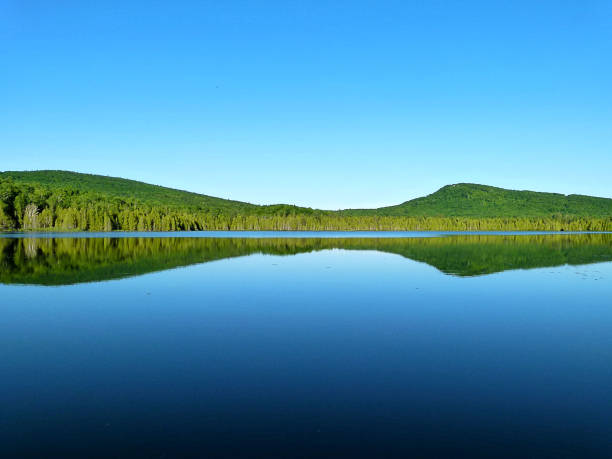 lago nella penisola di gaspé - gagliardini foto e immagini stock