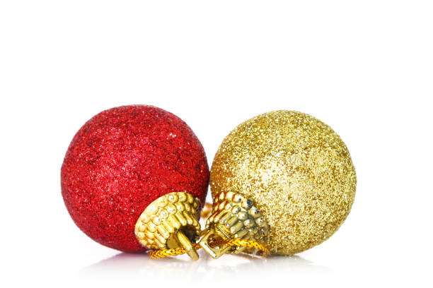 istock christmas ornaments gold decoration on white background 1008905512
