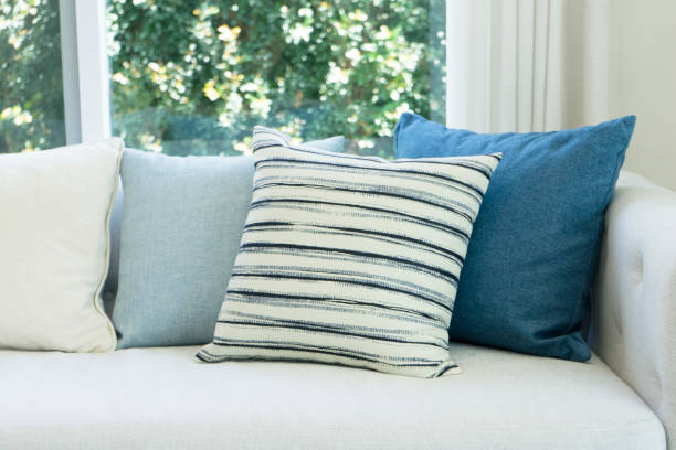 istock beach blue cushion and sofa of coastal home 1008916864