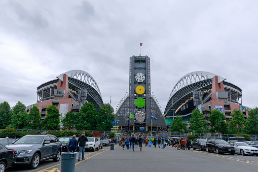 Seattle, Washington - June 30, 2018 : CenturyLink Field (Seahawks Stadium), Seattle, USA