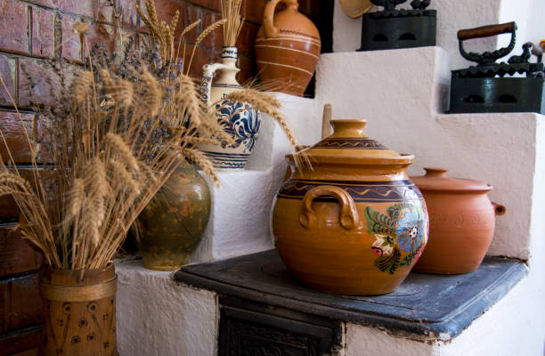 istock Traditional Romanian earthenware pottery in Buzau - Romania 1008936132