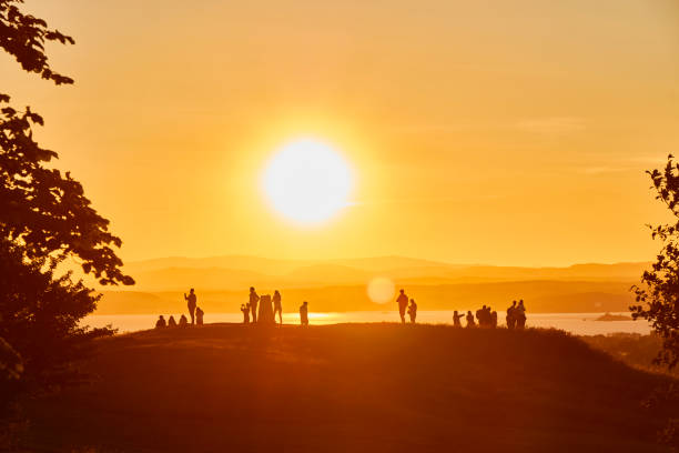 Sunset on islands
