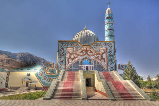 istock exterior view to Naryn Central Mosque, Kyrgyzstan 1008950114
