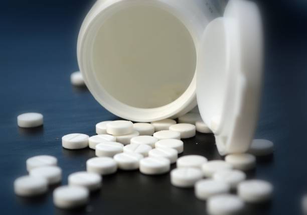 白い錠剤、丸薬ボックス - hormone therapy hrt pill medicine ストック�フォトと画像