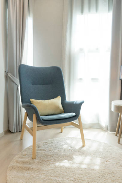 istock blue armchair in the bedroom corner 1008960990