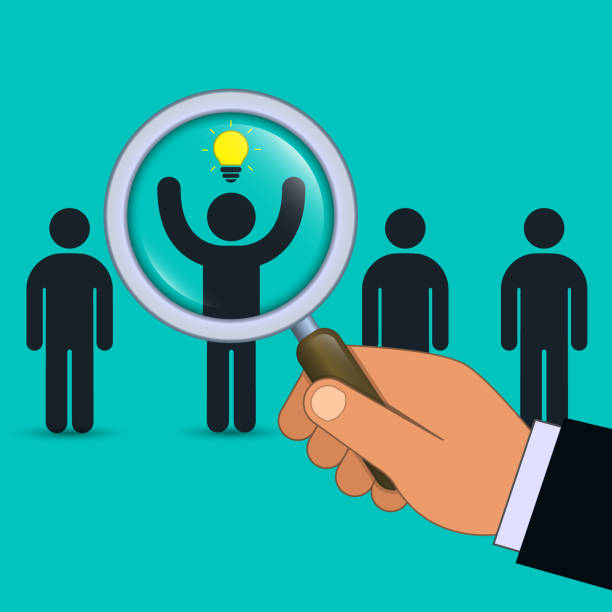 istock Search for talent with idea illustration. Looking for employees and job, business, human resource. Vector. 1008978722