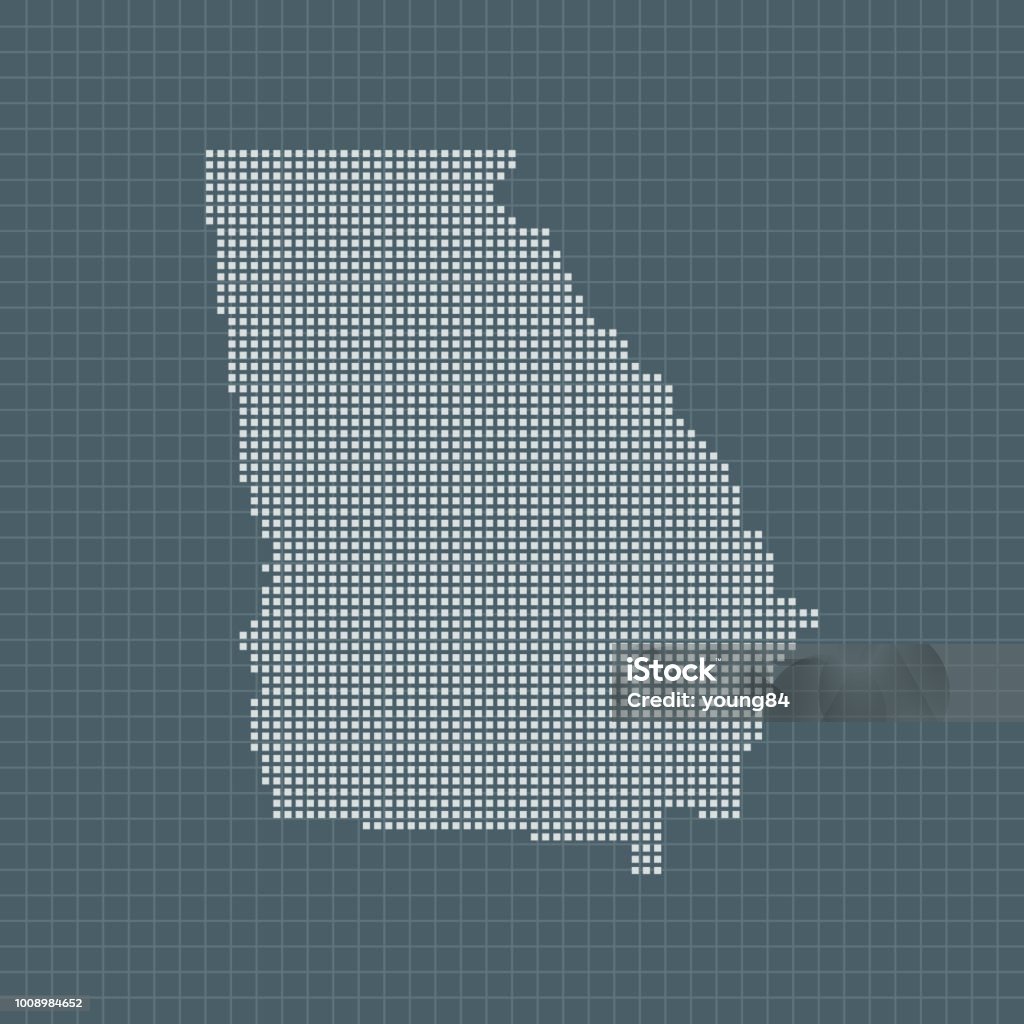 Georgia Map Stock Illustration - Download Image Now - Cartography