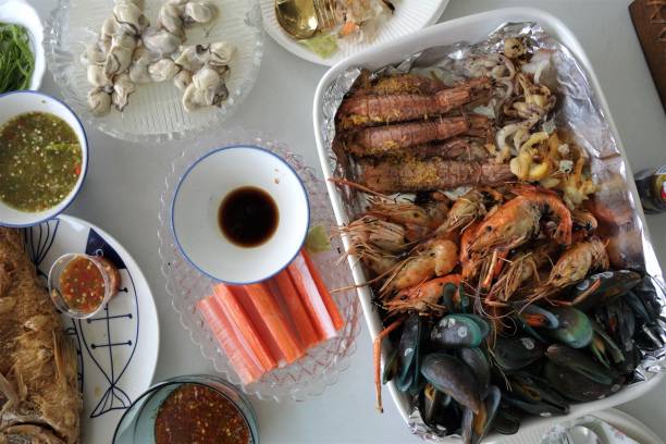istock Seafood platter for party 1009004618