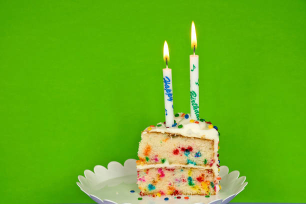istock birthday cake and candles on white plate 1009019866