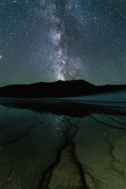 Yellowstone National Park with Milkway