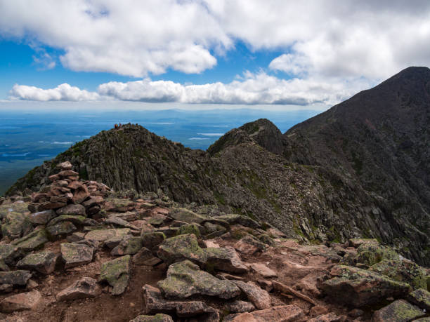 istock Mountain Ridge, Summit View, Baxter Peak and Knife's Edge, Katahdin, Maine 1009020508