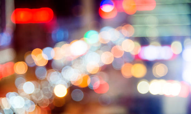 istock Abstract colorful lights in the night 1009028836
