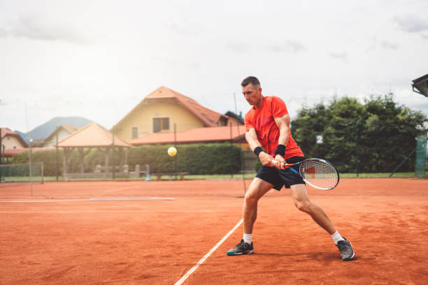 istock Professional tennis player is doing a kick tennis 1009031870