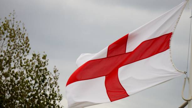 St. George‘s Cross Flaggentuch – 3 Stück, Wasserfest, 3,7 M Lang