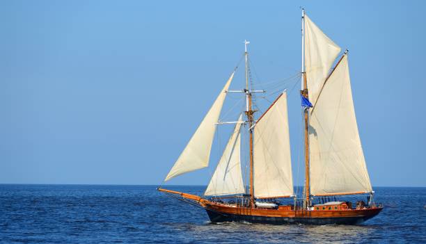 istock Sailing ship in the open sea on a sunny day 1009055756