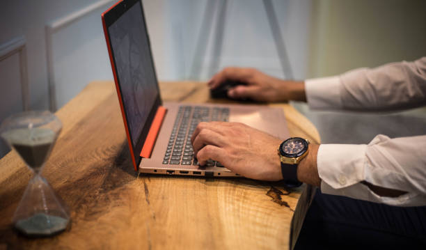 istock Close-up of handsome man working at home 1009066266