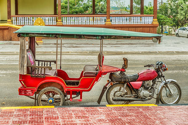 istock Public transport vehicle in Cambodia. 1009074998