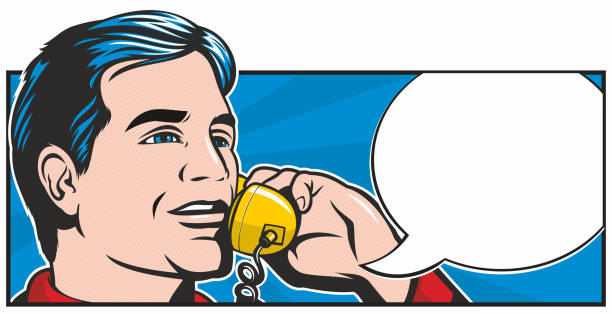 pop art telefon - art homage illustrations stock illustrations