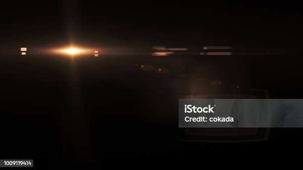 Modern Sun Flare Stock Photo - Download Image Now - Lens Flare, Light - Natural Phenomenon, Black Background
