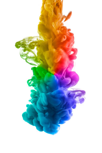 istock colorful dye in water on white background 1009129388