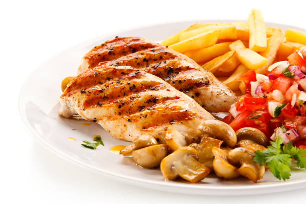 istock Grilled chicken breast and vegetables 1009140236