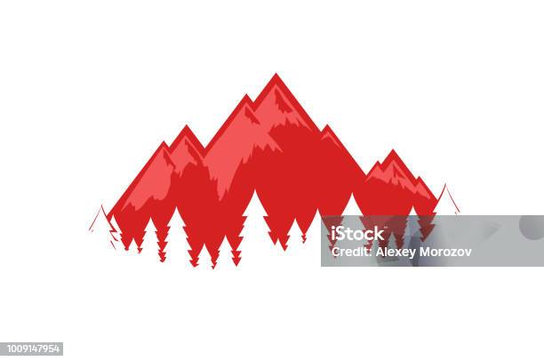 Swiss Alps Vector Illustration Eps 10 Stock Illustration - Download Image Now - Mountain, Switzerland, Logo