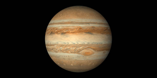 Jupiter planet black background Jupiter planet black background jupiter stock pictures, royalty-free photos & images