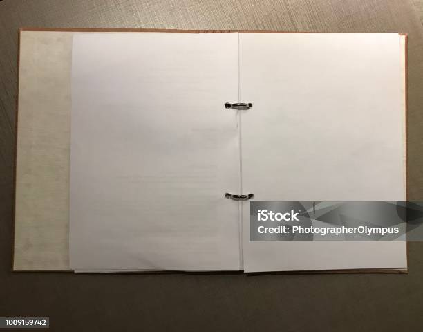 Empty File Document Empty Blank File With White Copyspace Papers Stock Photo - Download ...