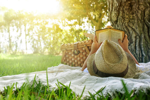 istock Child lying on blanket having picnic in summer park 1009164364